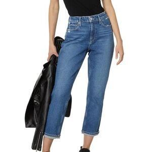 PAIGE Women's High Rise Brigitte Le Club Straight-Leg Jeans.   Size 25